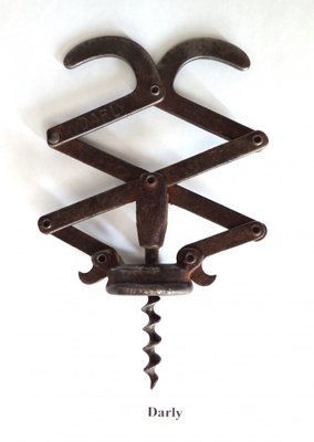 French Zig Zag Corkscrew by Boue Deveson for Darly, 1920s French Zig Zag Corkscrew by Boue Deveson for Darly, 1920s