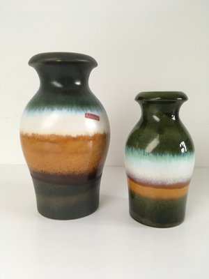 West German Vases From Scheurich 1970s Set Of 2 For Sale At Pamono