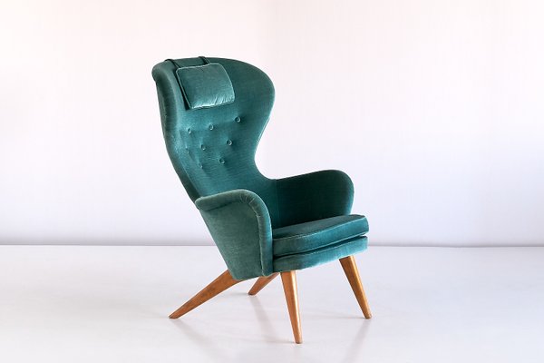Siesta Wingback Armchair In Teal Velvet By Carl Gustav Hiort Af - Teal Velvet Armchair Australia Siesta Wingback Armchair In Teal Velvet By Carl Gustav Hiort Af - Teal Velvet Armchair Australia