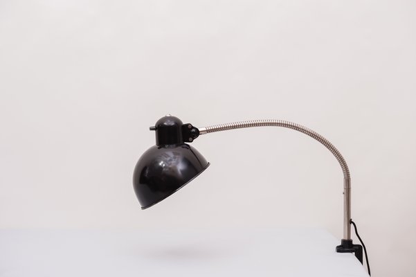 black industrial desk lamp