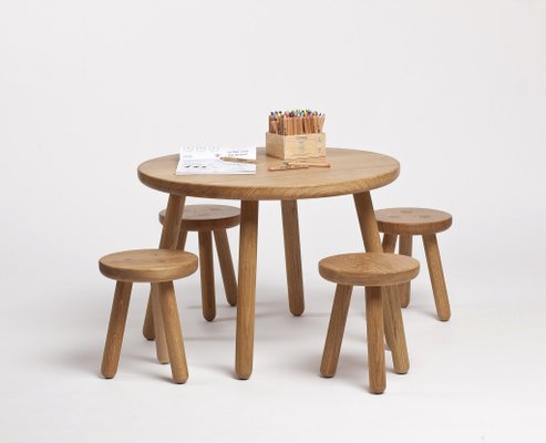 oak kids table