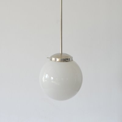 Bauhaus Opal Gl Sphere Ceiling Light 1940s Bauhaus Opal Gl Sphere Ceiling Light 1940s