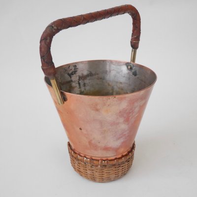vintage brass ice bucket
