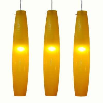 Yellow Murano Glass Pendant By Alessandro Pianon For Vistosi 1960s Yellow Murano Glass Pendant By Alessandro Pianon For Vistosi 1960s 10