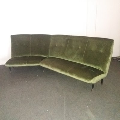 Vintage Italian Velvet Corner Sofa 1960s For At Pamono Vintage Italian Velvet Corner Sofa