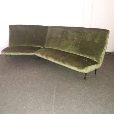 Vintage Italian Velvet Corner Sofa 1960s For At Pamono Vintage Italian Velvet Corner Sofa