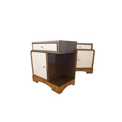 Art Deco Vintage Nachttische 2er Set