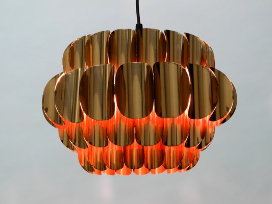 Large Vintage Copper Pendant Lamp From Temde For At Pamono Large Vintage Copper Pendant Lamp From Temde 2