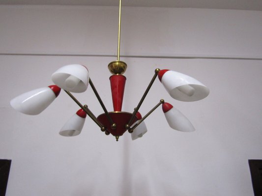 Sputnik Chandelier In The Style Of Stilnovo 1950s For At Pamono