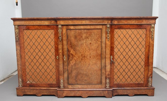 Burr Walnut Breakfront Cabinet 1860s For At Pamono Burr Walnut Breakfront Cabinet 1860s 1