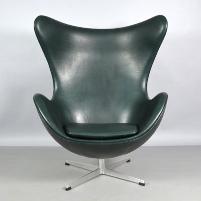 Leather Egg Chair By Arne Jacobsen For Fritz Hansen 1970s For