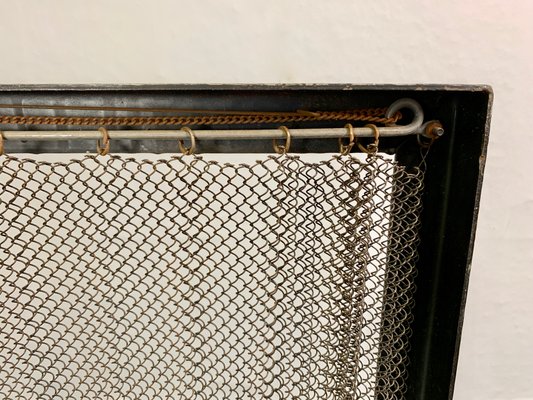 Vintage Metal Fire Screen With Chainmail For Sale At Pamono