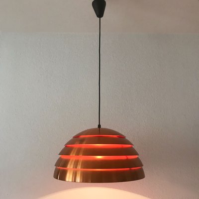 Hängelampe aus Kupfer in Bienenstock Optik von Hans Agne Jakobsson, 1960er Hängelampe aus Kupfer in Bienenstock Optik von Hans Agne Jakobsson, 1960er