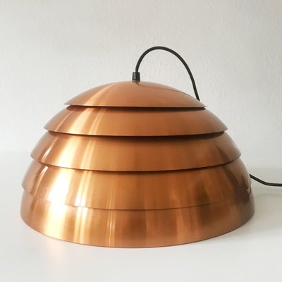 Hängelampe aus Kupfer in Bienenstock Optik von Hans Agne Jakobsson, 1960er Hängelampe aus Kupfer in Bienenstock Optik von Hans Agne Jakobsson, 1960er