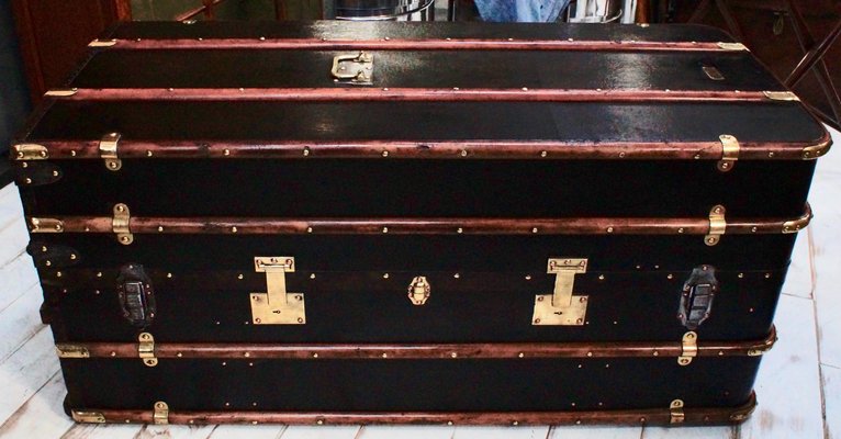 Bentwood Steamer Wardrobe Trunk From M Wurzl Sohne 1890s For