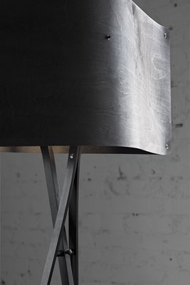 large black floor lamp