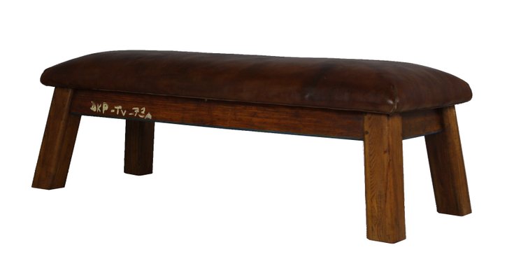 Banc De Gymnastique Vintage En Cuir 1930s En Vente Sur Pamono