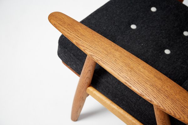 Vintage Oak Ge 240 Cigar Chair By Hans J Wegner For Getama