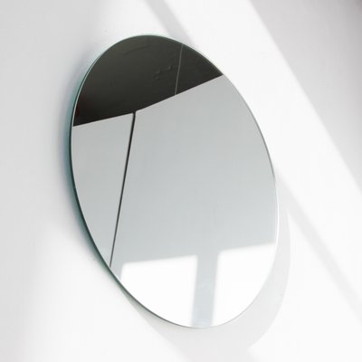 Extra Large Frameless Silver Orbis Round Mirror By Alguacil Perkoff For At Pamono - Extra Large Wall Mirror No Frame