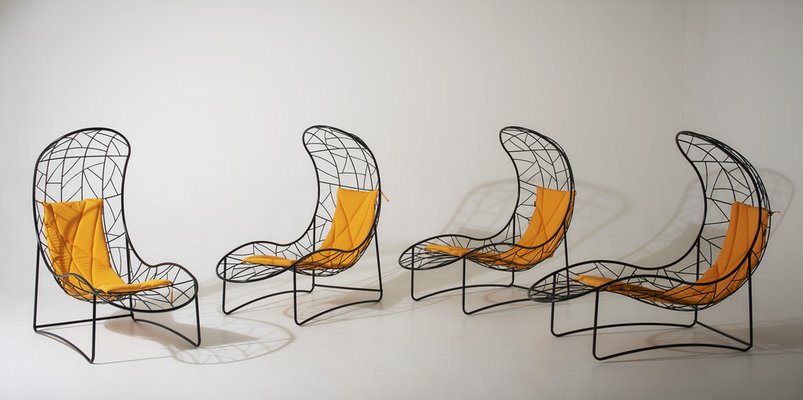 Patterned Single Recliner Hanging Swing Chair from Studio Stirling