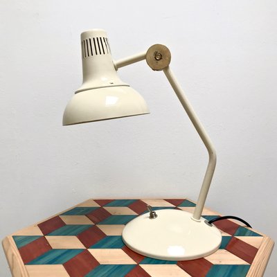 Vintage White Articulated Desk Lamp For Sale At Pamono