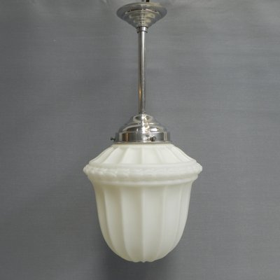 Art Deco Deckenlampe aus Glas, 1930er bei Pamono kaufen Art Deco Deckenlampe aus Glas, 1930er bei Pamono kaufen