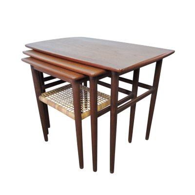 Cane nest of tables best sale