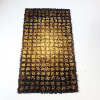 Vintage Finlandia Rya Rug By Verner Panton For Unika Vaev 1970s