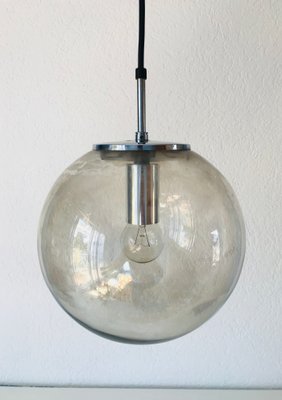 Glass Sphere Pendant Light glass sphere pendant lamp from limburg 1970s 1