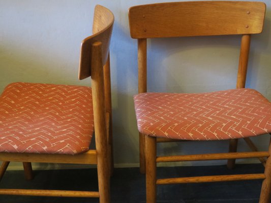 Vintage J39 Elm Chairs By Borge Mogensen For Farstrup Mobler 1950s Set Of 2