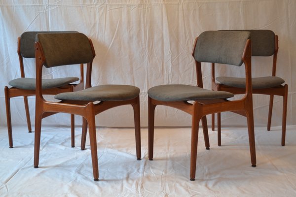 Dining Chairs By Erik Buch O D Mobler 1960s Set Of 4 For Sale At Pamono