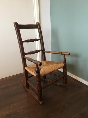 antique child rocking chair