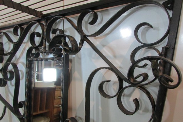 Vintage Wall Mounted Wrought Iron Coat, Wrought Iron Coat Rack With Hooks In Germany