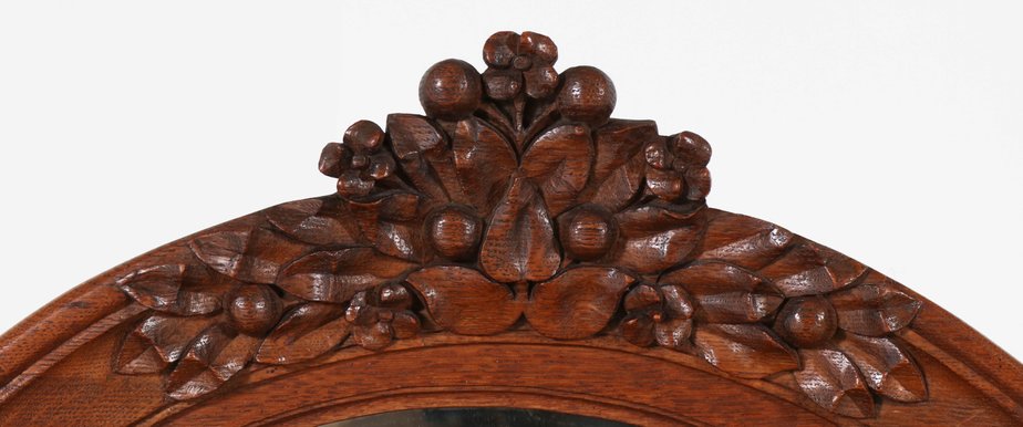 Art Nouveau French Oak Buffet With Mirror 1900s For At Pamono Art Nouveau French Oak Buffet With