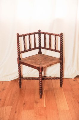 Antique Arts Crafts Bobbin Corner Chair For Sale At Pamono