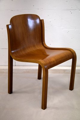 Italian Mid Century Mito Curved Plywood Chairs By Carlo Bartoli For Italian Mid Century Mito Curved Plywood Chairs By Carlo Bartoli For T70 1969