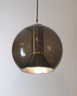 Vintage Smoked Gl Globe Pendant Light By Frank Ligtelijn For Raak 1960s Vintage Smoked Gl Globe Pendant Light By Frank Ligtelijn For Raak 1960s