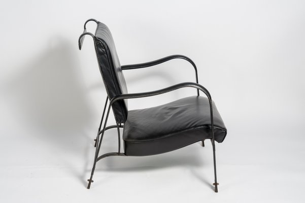 Cuir Par Vintage En Piqué Fauteuils Jacques AdnetSet De 2 8wXPnOk0