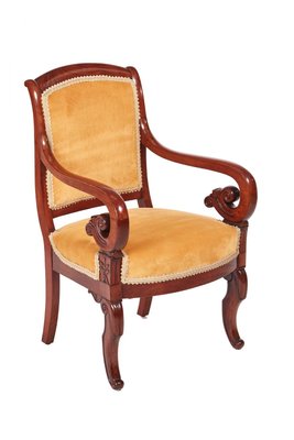 Antique Regency Mahogany Library Chair