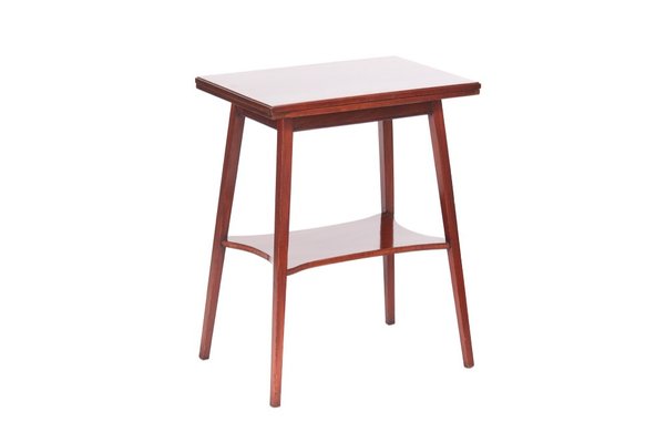 Small Antique Mahogany Card Or Side Table For Sale At Pamono