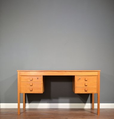 Mid Century Danish Oak Desk From Domino Mobler 1960s
