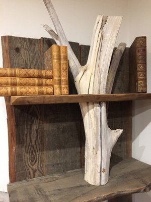Vintage Driftwood Shelves From Atelier, Large Driftwood Mirror With Shelf