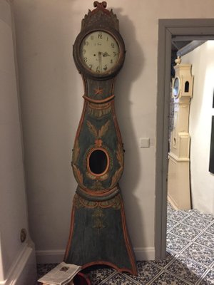 18th Century Swedish Mora Grandfather Clock For Sale At Pamono