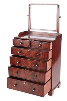 Antique Mahogany Inlaid Chest Of Drawers 1900s For Sale At Pamono