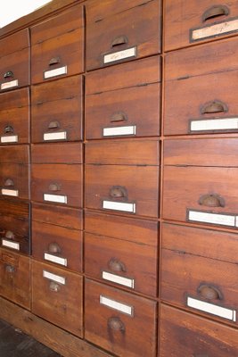 Vintage Pine 30 Drawer Filing Cabinet 1940s For Sale At Pamono