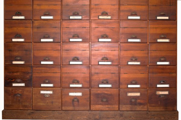 Vintage Pine 30 Drawer Filing Cabinet 1940s For Sale At Pamono