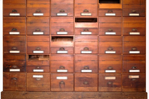 Vintage Pine 30 Drawer Filing Cabinet 1940s For Sale At Pamono