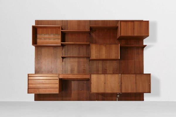 Mid Century Storage Wall Unit With Desk By Poul Cadovius For At Mid Century Storage Wall Unit With Desk By Poul Cadovius 1