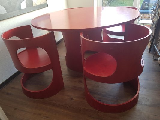 Preprop Dining Table Chairs By Arne Jacobsen For Asko 1970s