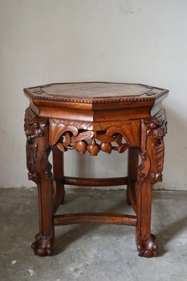 Low Carved Wood Dragon Side Table 1890s For Sale At Pamono